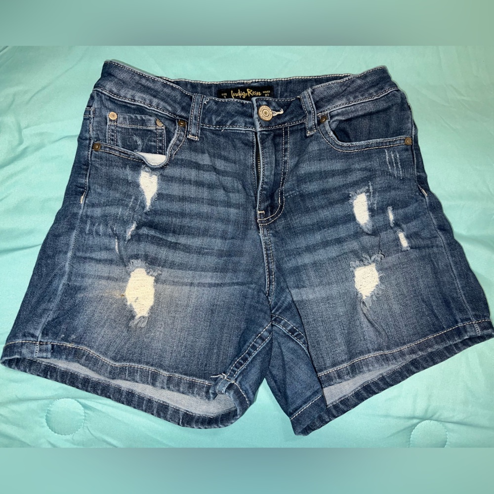 Indigo Rein High Wasted Shorts